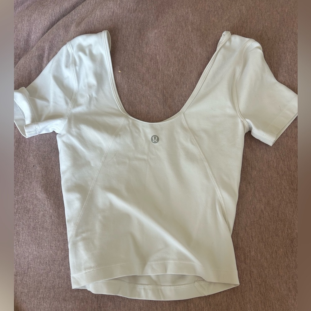 Lululemon white active top